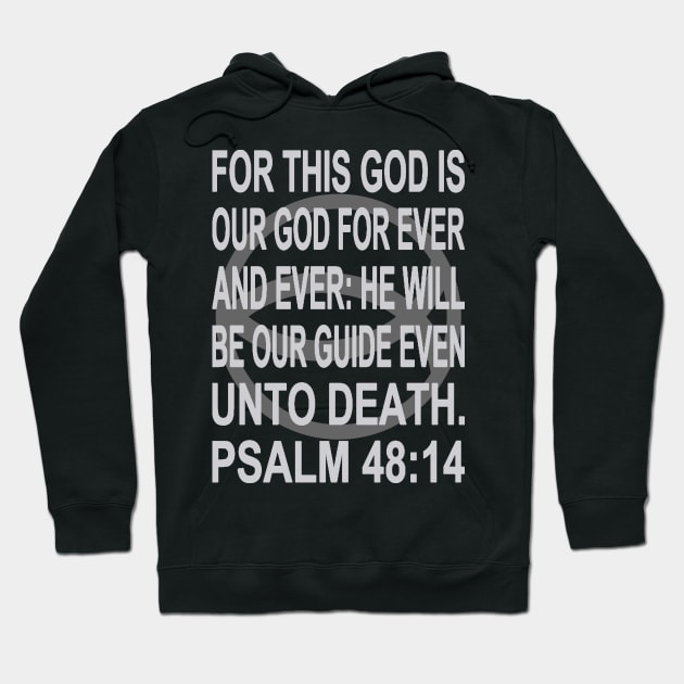 Black Ichthys – Psalm 48:14 Hoodie by J. Rufus T-Shirtery